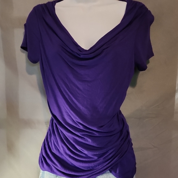 Tahari Elegant Purple Women's Blouse - Picture 1 of 6